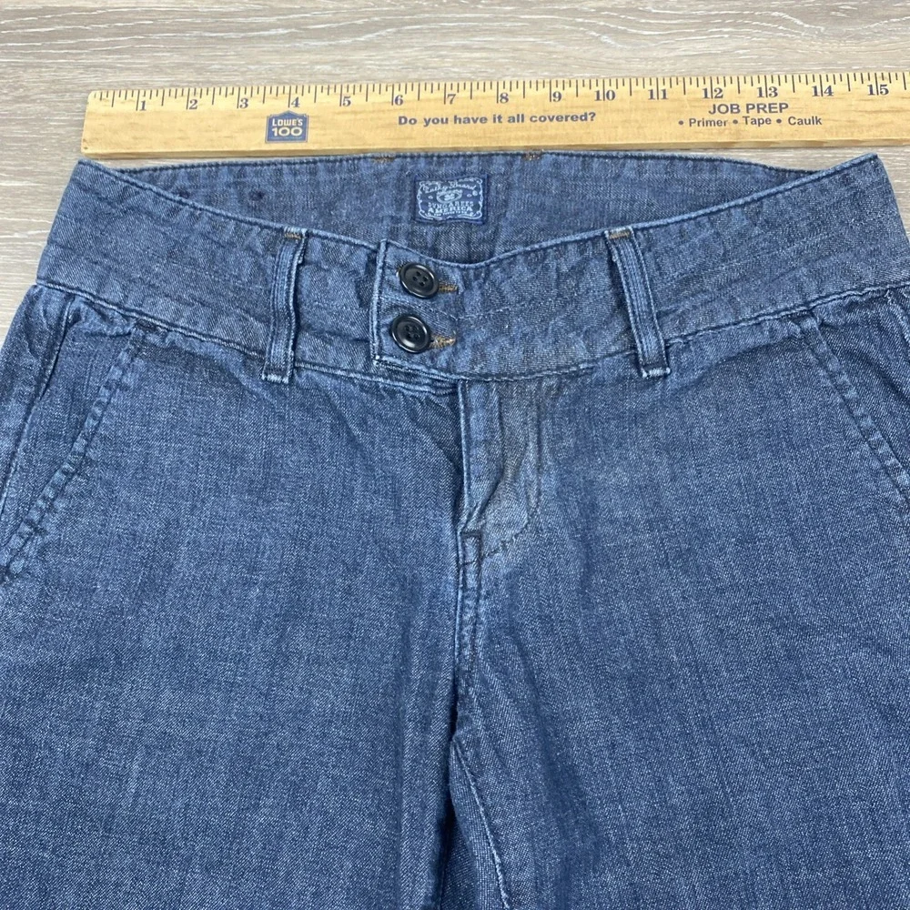 LUCKY BRAND DUNGAREES Flare Leg Women's Low Rise Jeans Flap Pockets 6/28 7W10208 - Picture 8 of 13